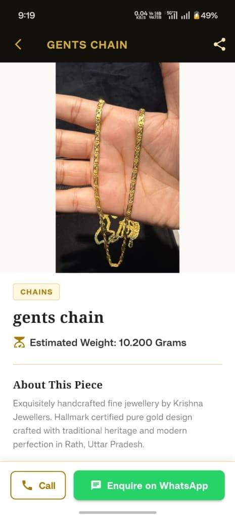Jewellery Spec Sheet & Digital Order